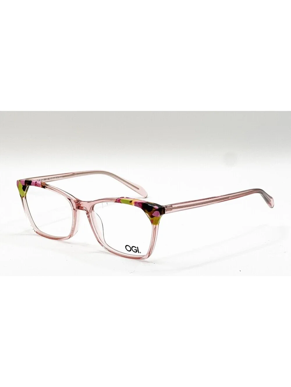 Ogi Beach Bash Pink Peony Rectangle Authentic Eyeglass Frames 51-15-132